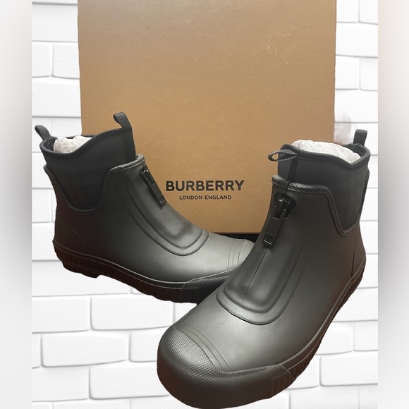 Rubber Boots Authentic Burberry Burberry Flinton Check Rain